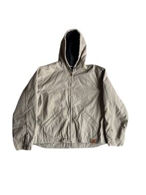 Vintage Carhartt Sz XL 100733 Washed Duck Canvas Jacket Coat Quilt Lined Men’s